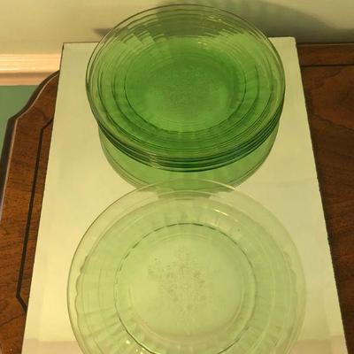 Plates #12 - Depression-like Design - set of 6