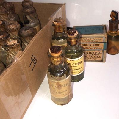 Lot #59: Collection of Liquid Wrapped Medicine Bottles