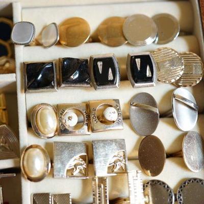 #6-21  Large collection of cuff links.  
