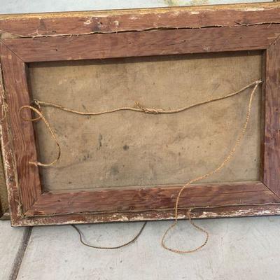 ART 2 FRAMED ANTIQUE PLEIN AIRE LANDSCAPE PAINTING CALIFORNIA