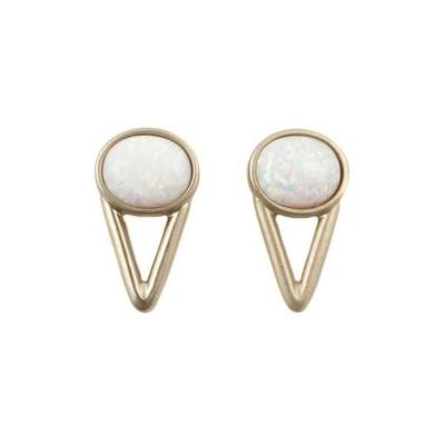 THE 2 BANDITS Opal gold earrings