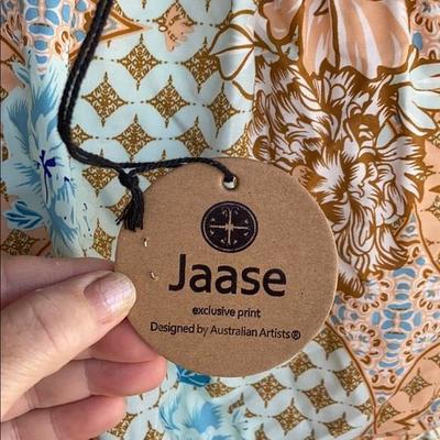 JAASE Australia boho peasant dress cotton NWT maxi SIZE MEDIUM