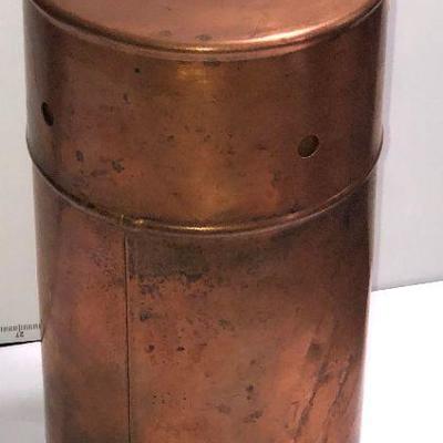 Lot #62; Antique Copper Scientific Test Tube Boiler By Arthur H Thomas Co, ATH CO
