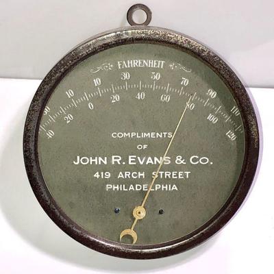 Lot #61; Antique Fahrenheit Advertising Thermometer