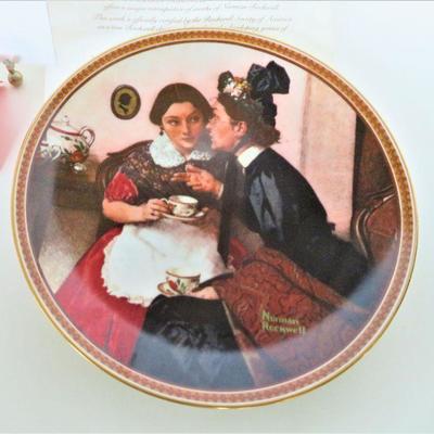 Norman Rockwell Gossiping Ladies Limited Edition Plate 1983