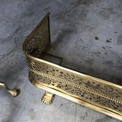 Andirons and fire place grate