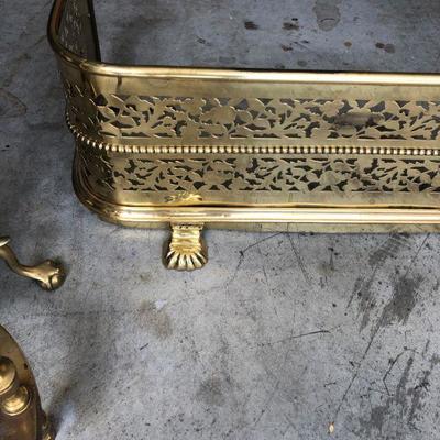 Andirons and fire place grate