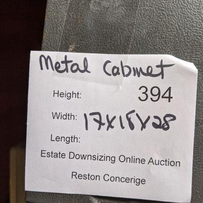 Lot 394 Metal Cabinet 