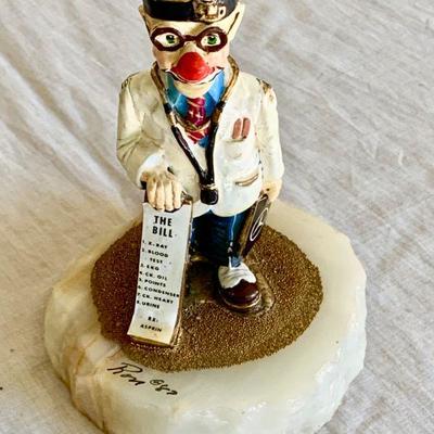 LOT 54  RON LEE CLOWN DOCTOR SIGNED 
