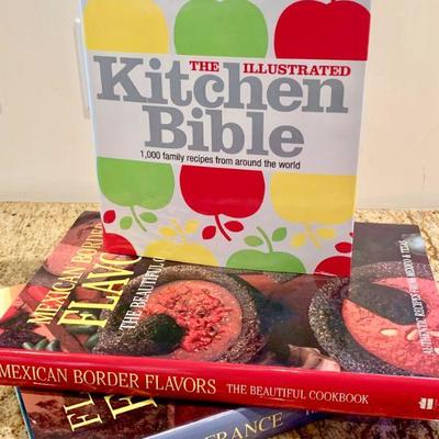 LOT 59  GROUP OF 3 BEAUTIFUL COOK BOOKS.