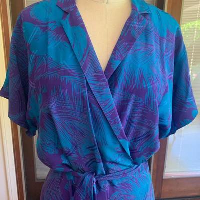 IB 38. DISEGNI BY PEREZ VINTAGE SILK DAY DRESS