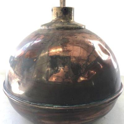 Lot #19; Large Antique Copper Candy Coating Pot