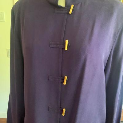 IB 40. MISHO ASIAN STYLE SILK PANTS & LONG SLEEVE TOP