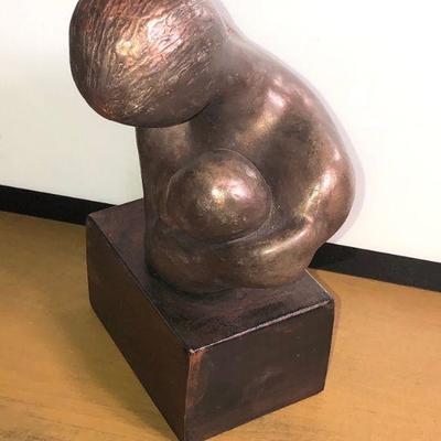 Lot #64: Composite Mother And Child Abstract Sculpture