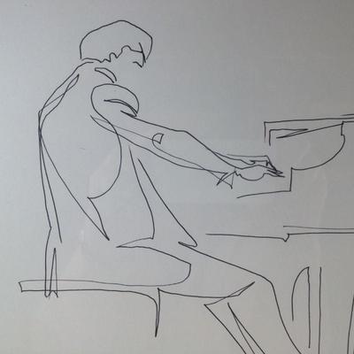 Framed Sketch of Lee Luvisi