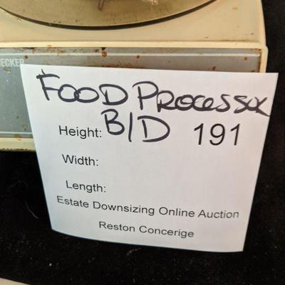 Lot 191 - Food Processor