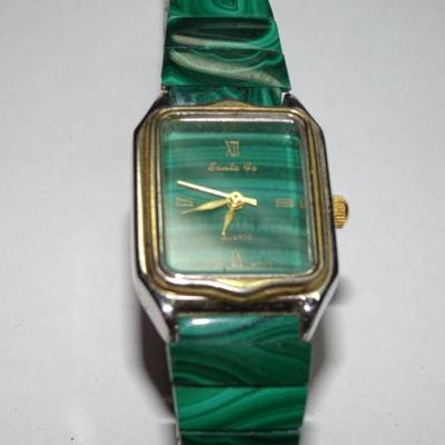 Vintage Santa Fe Malachite Green Women's Watch 