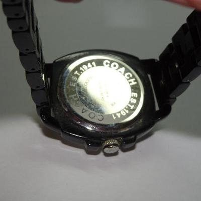 Black COACH Unisex Watch 