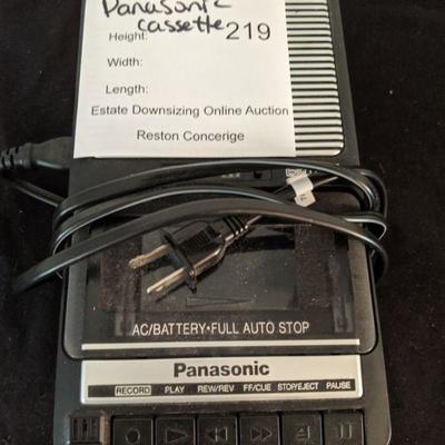 Lot 219 - Portable  Panasonic  Cassette Player