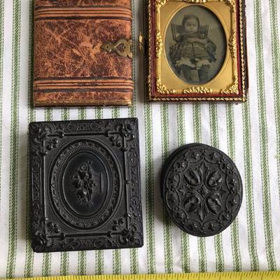 Lot of 3 antique photos 