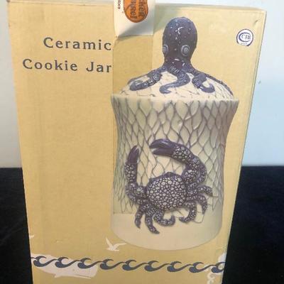 #149 New in Box Crab cookie Jar