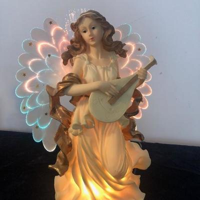 #160 Fiber optic Angel Statue