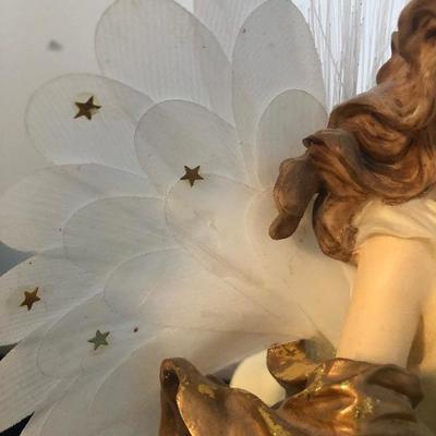 #160 Fiber optic Angel Statue