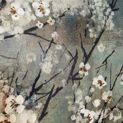 #171 Large  Cherry Blossom Canvas
