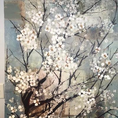 #171 Large  Cherry Blossom Canvas