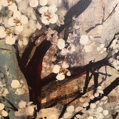#171 Large  Cherry Blossom Canvas
