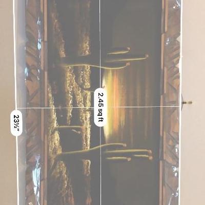 #196 Vintage Desert Velvet Painting