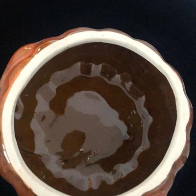 #199 Pumpkin candy jar with witches hat. 