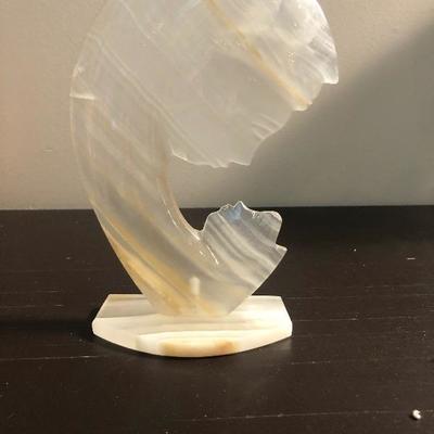 #207 Mother and child stone statue