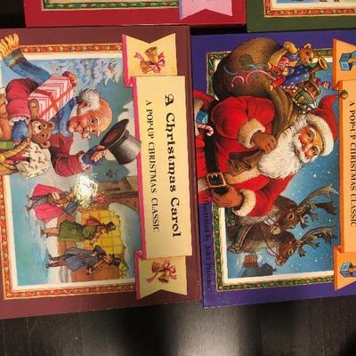 #212 Lot of 3 Christmas pop-up books