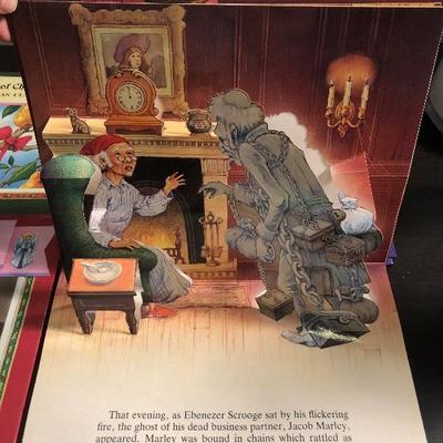 #212 Lot of 3 Christmas pop-up books