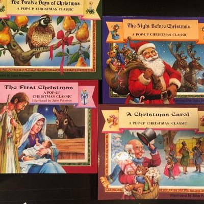 #212 Lot of 3 Christmas pop-up books