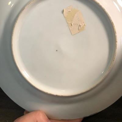 #215 Glass Bundle  Ship plate and bird candle holders