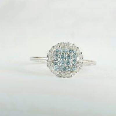 white gold topaz diamond ring