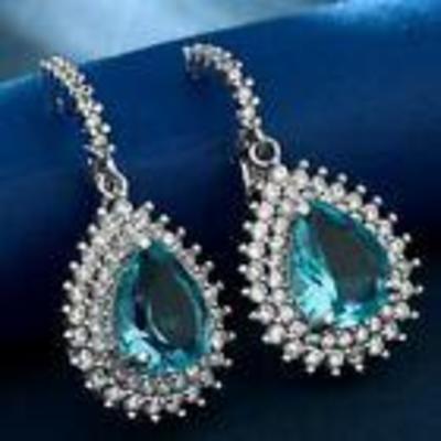 gem earrings