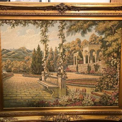 #216 Large Framed Tapestry 