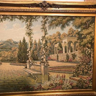 #216 Large Framed Tapestry 