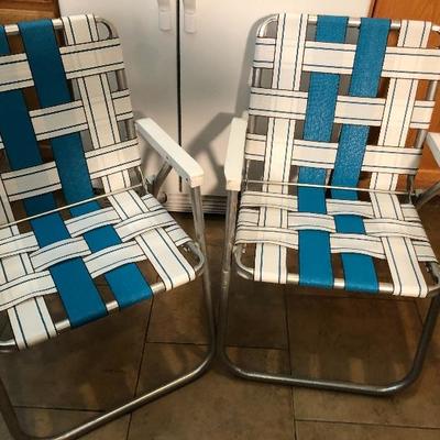 #297 Two outdoor chairs