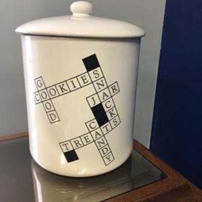 Scrabble Cookie Jar