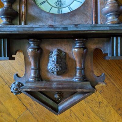 Lot 248 - Vintage  Victorian  Walnut  Grand  Father  Clock 