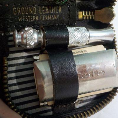 "Mini vintage Gillette Travel pocket razor".