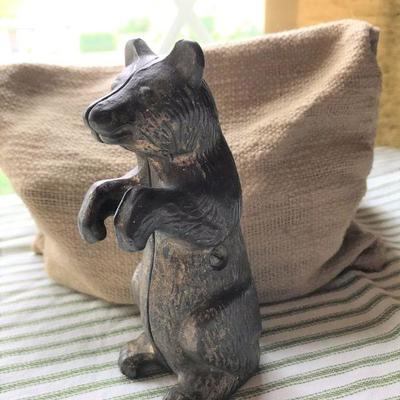 Antique A C Williams Arcade Cast Iron Begging Bear Still Bank Original 5-1/4"