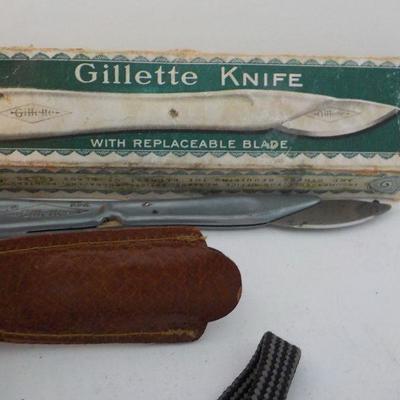 " Vintage Gillette Knife" with box.