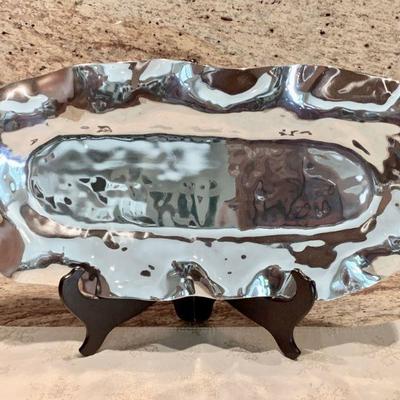 LOT 88  BEATRIZ BALL COLLECTION  WAVY LONG OVAL TRAY MEXICO