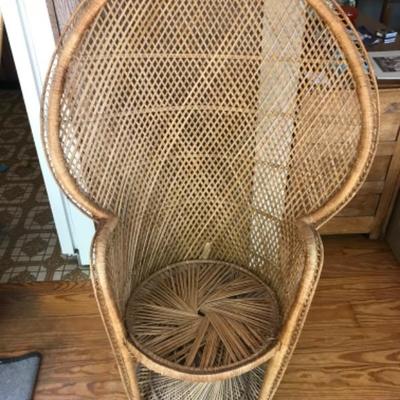Lot # 12 Pair of Wicker Peacock Chairs