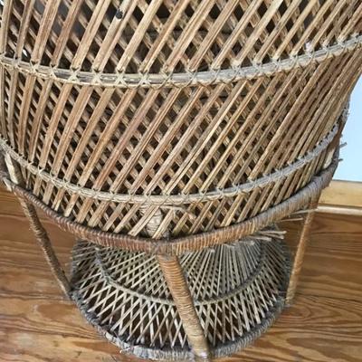 Lot # 12 Pair of Wicker Peacock Chairs
